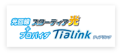 光回線・プロバイダ （スターティア光・Tialink）